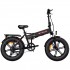 Elektrinis sulankstomas dviratis ENGWE EP - 2 PRO 750W Fat bike juodas